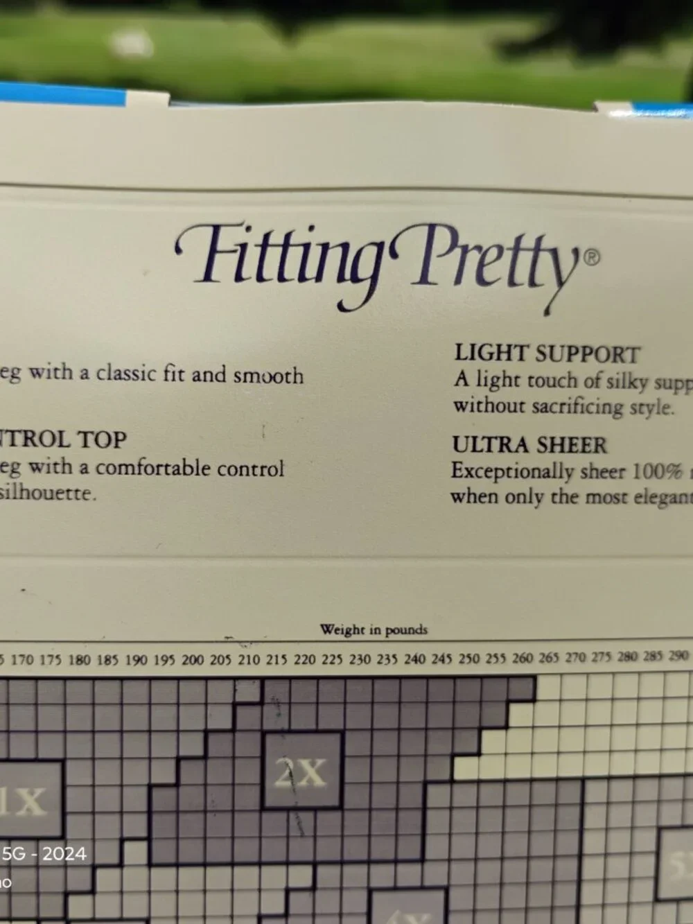 Hanes Brand Fitting Pretty pantyhose Day Sheer Control Top Sandalft NOS 3X Queen